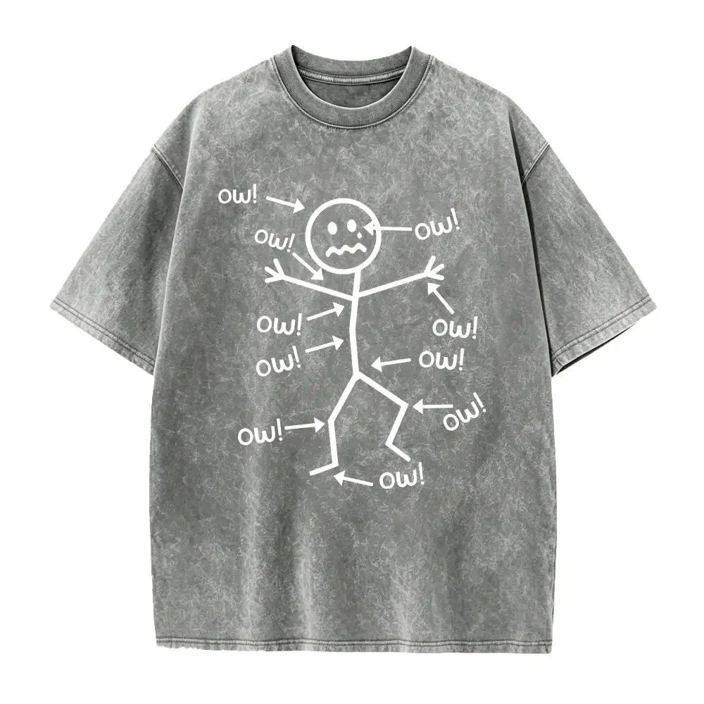 Chronic Pain Awareness Funny Graphic Tee, Casual Summer Short Sleeve T Shirt, Round Neck Soft Cotton Top, Machine Washable Unisex Everyday Shirt, Humorous Health Awareness Fashion Tee