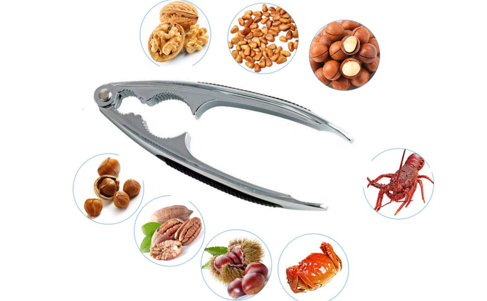 LAKE TIAN Nut Crackers Nutcracker Tool for Nuts Nut Cracker Kitchen Tool Seafood Sheller Clip Tool Kitchen Utensils Pecan Nut, Hazelnuts, Almonds Brazil Nuts Or Other Nuts