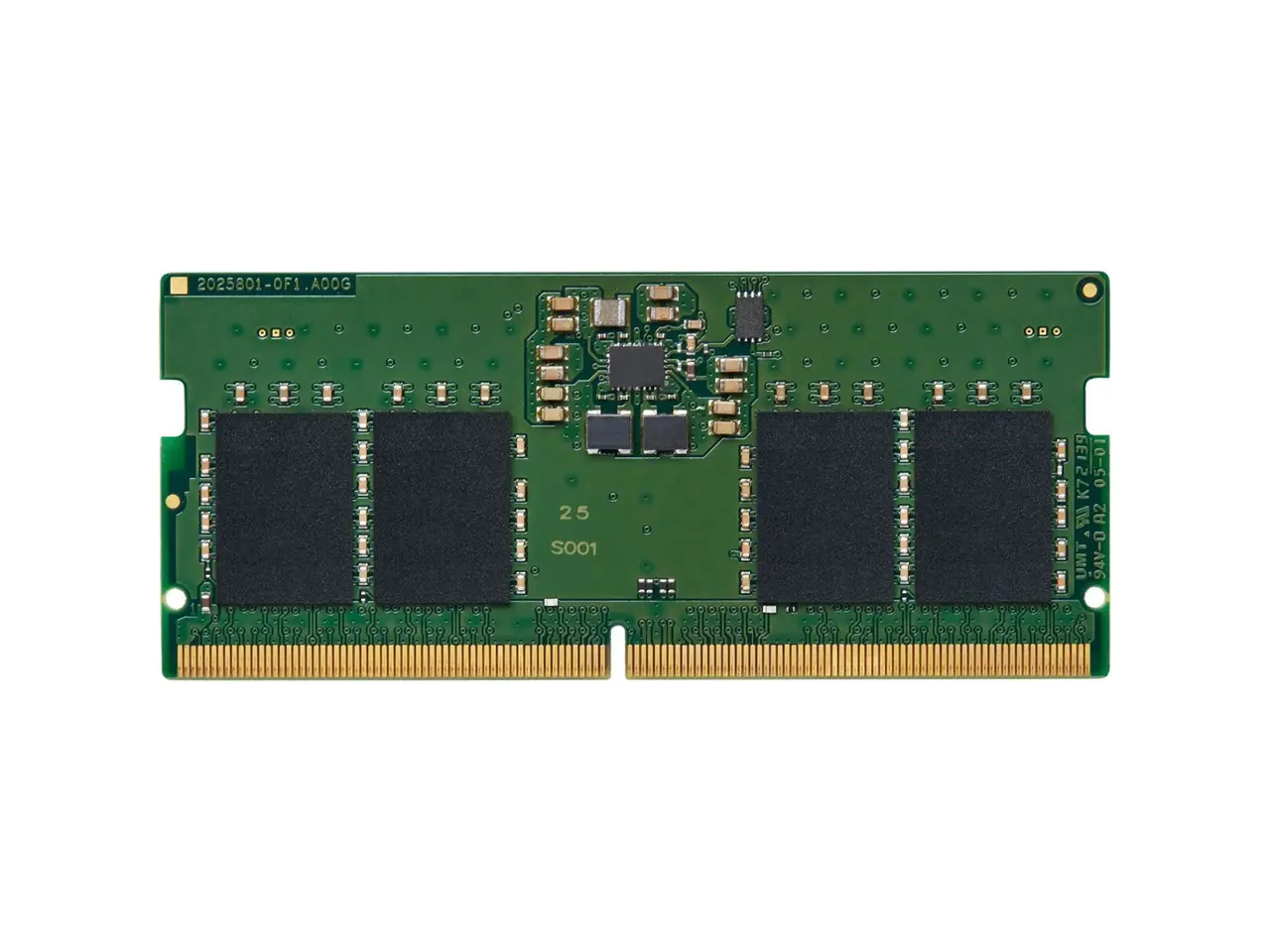Kingston ValueRAM 8GB DDR5 SDRAM Memory Module - 8 GB - DDR5-5600/PC5-44800 DDR5 SDRAM - 5600 MHz Single-rank Memory - CL46 - 1.10 V - Non-ECC - Unbuffered - 262-pin - SODIMM - KVR56S46BS6-8