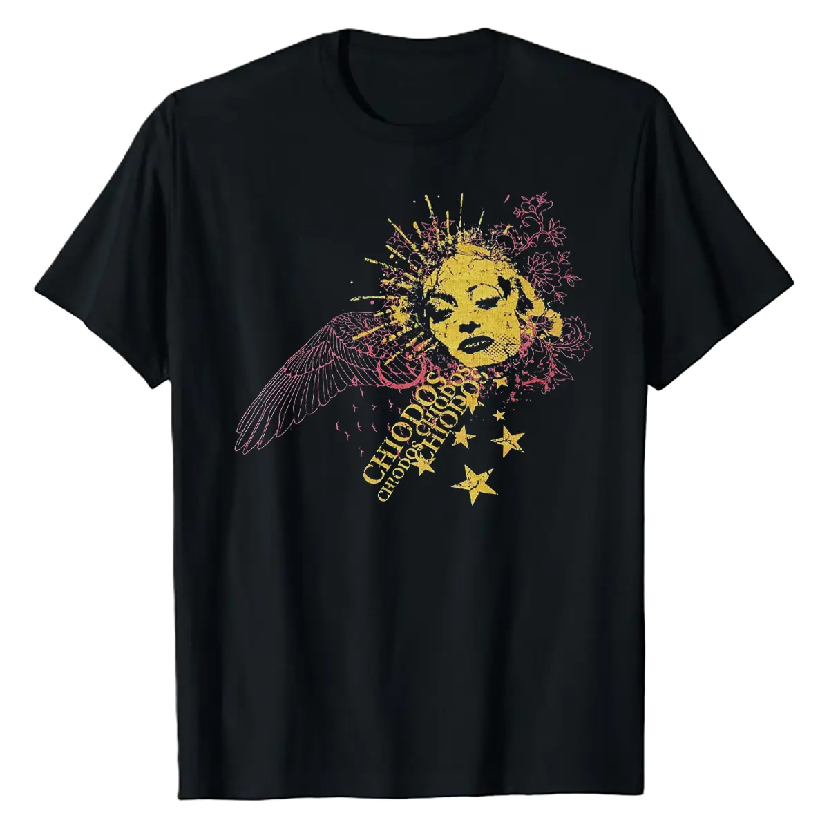 Chiodos Band Tour 2000 Collection Gift For Fan Black Cotton Short Sleeve T-Shirt, Rock Hip Hop Sport Style Tee, Menswear Top