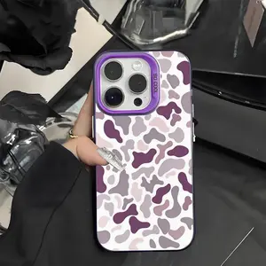 Camo Pattern Shockproof Phone Case for iPhone Samsung Galaxy Case iPhone 17Pro Max Air 16E 15Plus 14 13 12 11 XR XS S25 S24 S23 S22 Phone Case, personality, simplicity, Protective Silicone Cover, Protection Durable, Shockproof Drop, Advanced Anti-Scratch