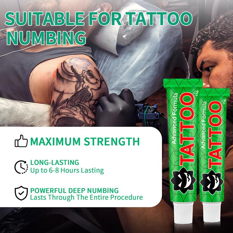 TKTX Tattoo Numbing Cream, for Tattoos & Hair Removal ,Soothes Skin During Tattooing, Microneedling, Waxing | Fast-Acting & External Use,10g Pain Relief Cream with Lecithin.
