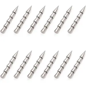12/20pcs Tungsten Nail Weights for Neko Wacky Rig Fishing Insert Pencil Worm Sinkers for Bass Fishing