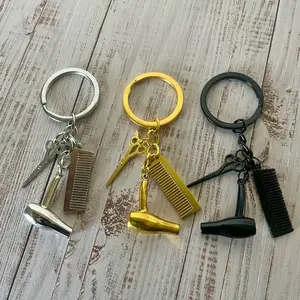 Hair Stylist Keychain Set of 3 - Perfect for Barbers keychains perfect gift portable keychain dangle earring summer style friendship couple bundle jewelry set
