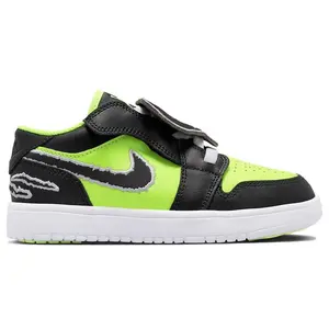 Jordan 1 Low Alt SE Black Cat Volt (PS) (kids) by StockX
