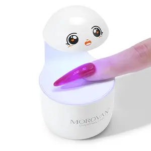 Cute Duck Mini UV LED Nail Lamp - Morovan Portable Single-Finger Nail Dryer for Quick Gel Curing