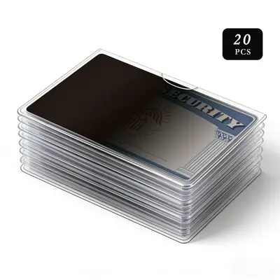 20 Pack Clear RFID Social Security & Medicare Card Protector Sleeves Credit Card  Protector