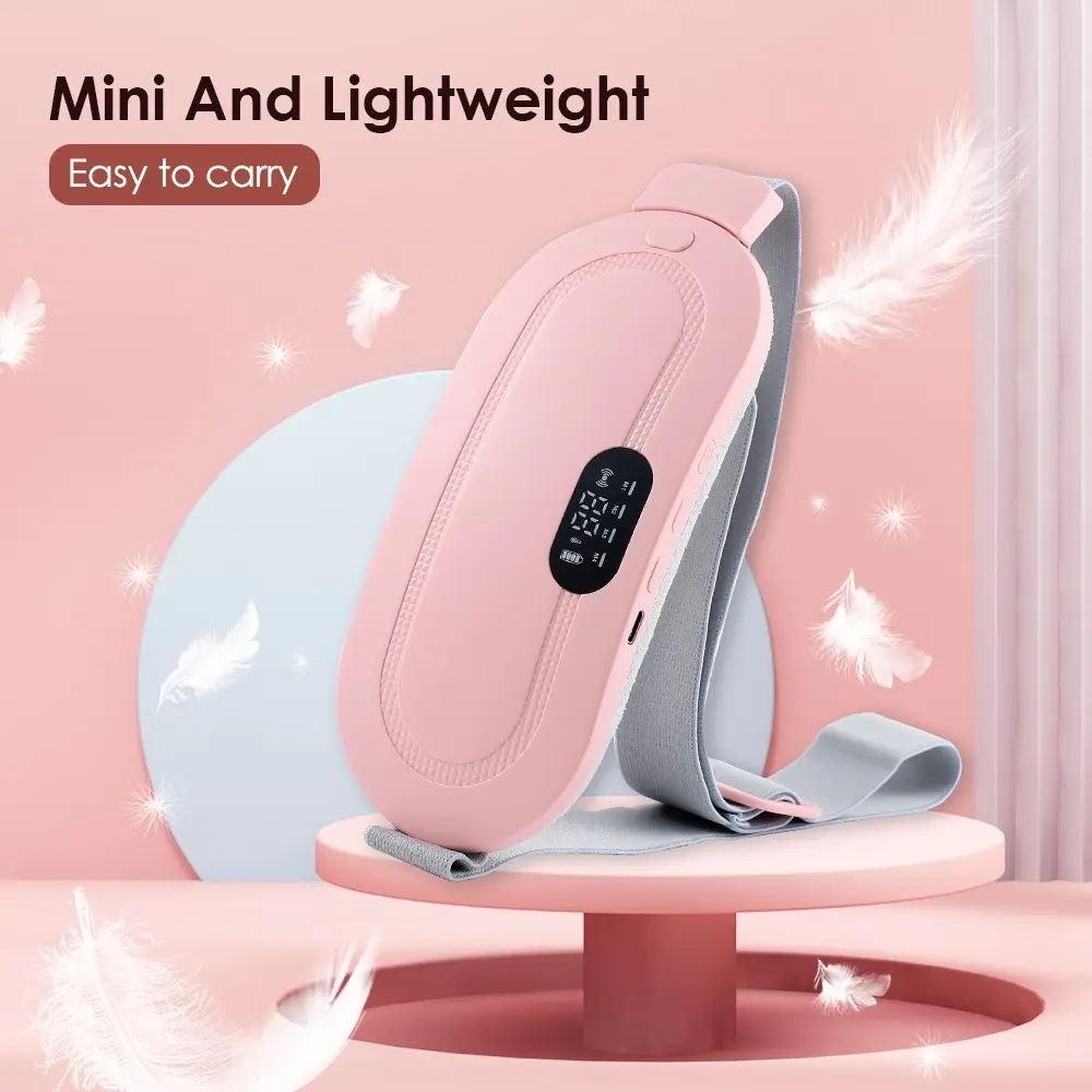 Menstrual Heating Pad, Heat Pad for Cramps, Multifunctional Heating Pad, Smart Uterine Heating Belt, Cordless Heating Belt, Wireless Abdominal Massager, 3 Heat Levels, 4 Massage Modes, Warming Belt, Heated Belts