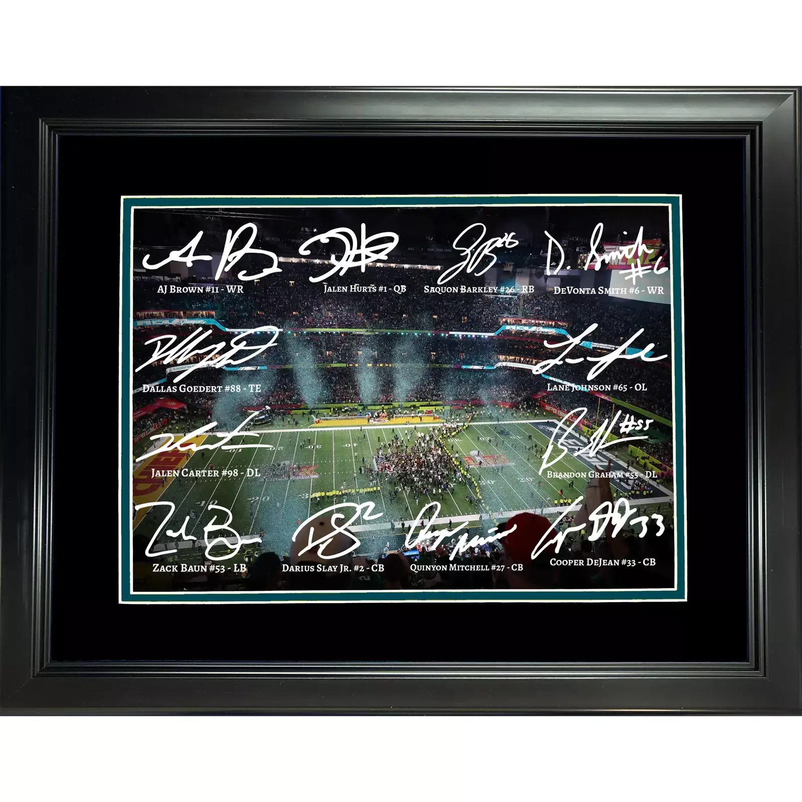 Super Bowl LIX 59 Team Signed No Frame Poster Print Super Bowl LIX 59 Team Signed No Frame Poster Print