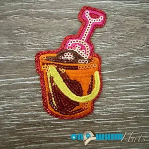 Sequin Sandpail Iron-On Patch