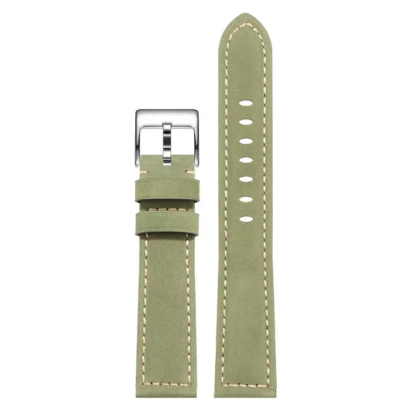 XL extended lenght 140+90mm leather watch strap for Hamilton Panerai SEIKO lengthening and thickening men's watch band 22MM24MM