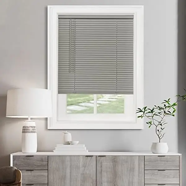 Cordless GII Morningstar 1" Light Filtering Mini Blind 28x64 - White
