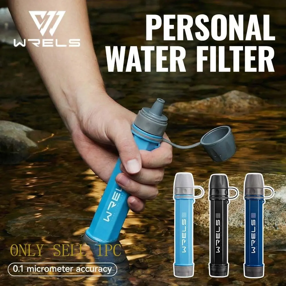 Compact Portable Water Purifier, 99.99% Filtration Rate, Ideal for Outdoor Use, Camping, Emergency Survival, Lightweight Design, Portable Water Filter