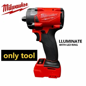Milwaukee M18 18V Brushless 3/8" Impact Wrench Kit (6.0Ah Battery + Charger) | Compact Auto & Workshop Tool + Laser-Guided Corded Circular Saw