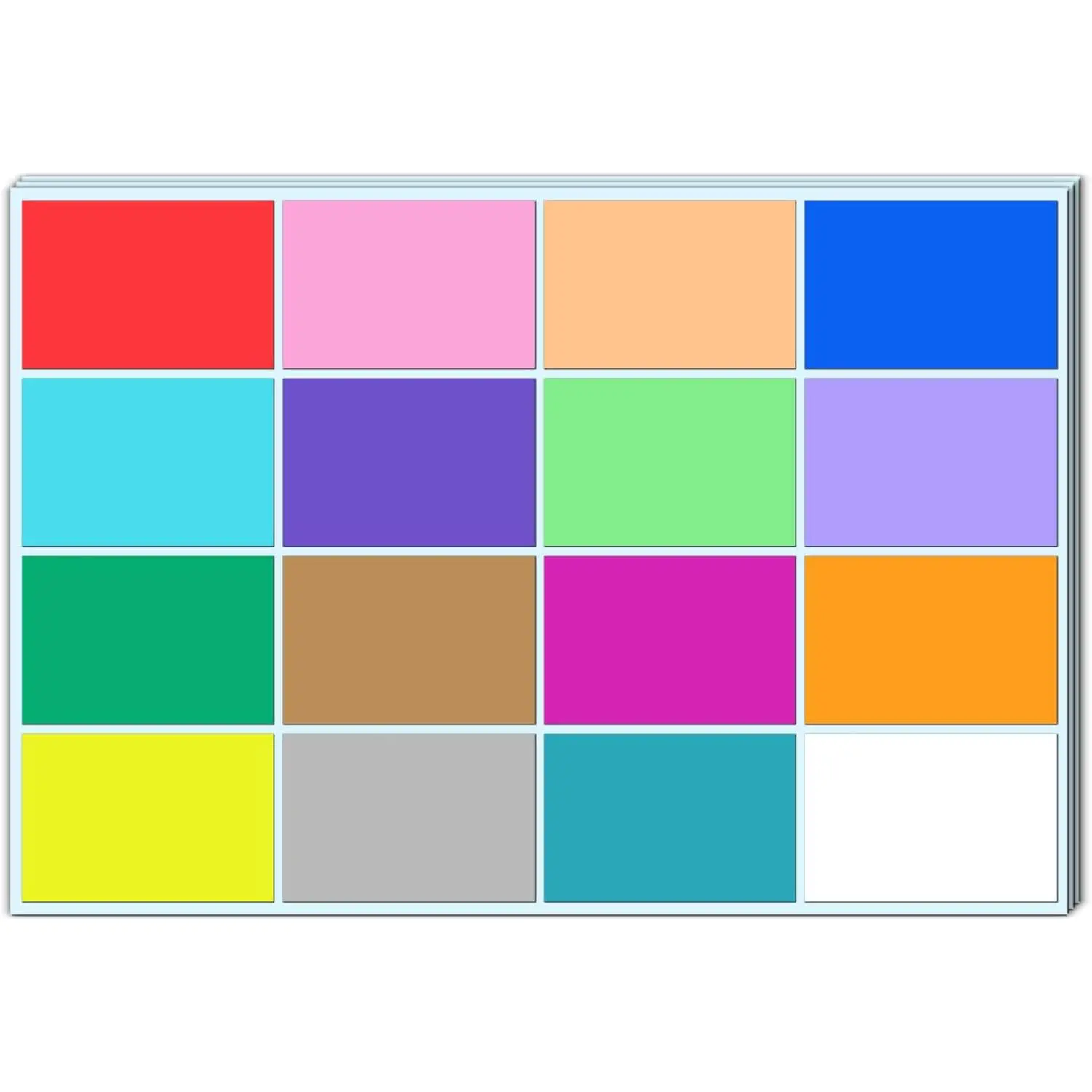 400 count - Moving Stickers for Boxes, Colored Box Packing Labels Color Coded - 3 x 2 inches, 16 Assorted Colors