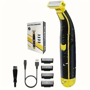 Men's Electric Shaver Modern Sports Style USB Charging, Adjustable Comb, Dry/wet Use, Long Lasting, Multi-Protection Blades