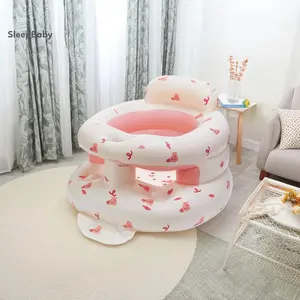 Baby Inflatable Seat Infant Support Seat Baby Sitting Up Chair Toddler Inflatable Sofa for 4 Months & Up