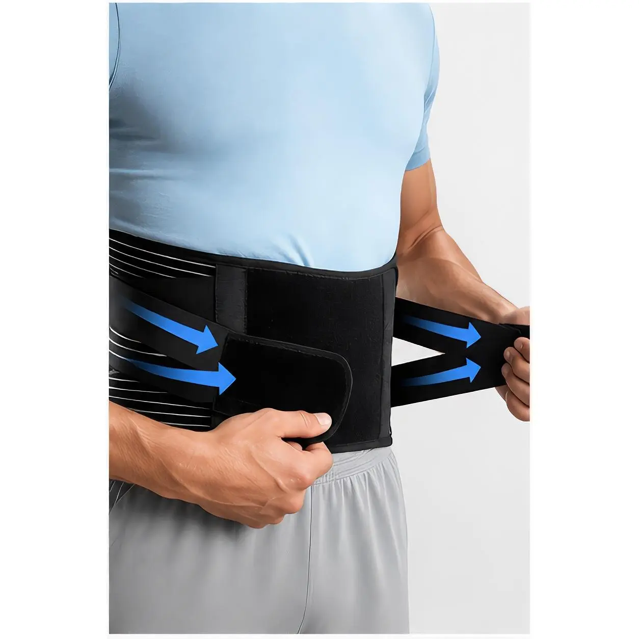 Adjustable Weightlifting Lumbar Support Belt | Lower Back Brace for Gym, Squats & Deadlifts
