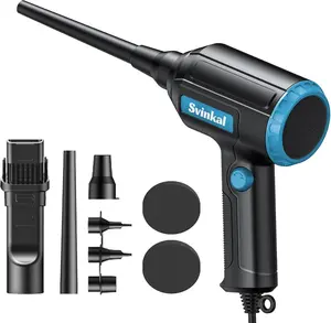 Compressed air Duster 500W, Canned air, 40000RPM Air Blower, Stepless Speed, an AC dust Blower with 6ounces of Blowing for Computer Keyboards etc Duster