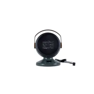 Cascade Portable Heater - Dark Gray, Polycarbonate Build, Timer Function, LED Display - Ideal for Living Spaces, Dorm Rooms, with Built-In Handle