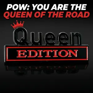 Best Personalized Gift for New Drivers & Girlfriends: Durable Black & Red "Queen Edition" Car Badge, Waterproof Zinc Alloy Auto Decal for SUVs & Sedans, Essential Aesthetic Accessory automobile ornaments