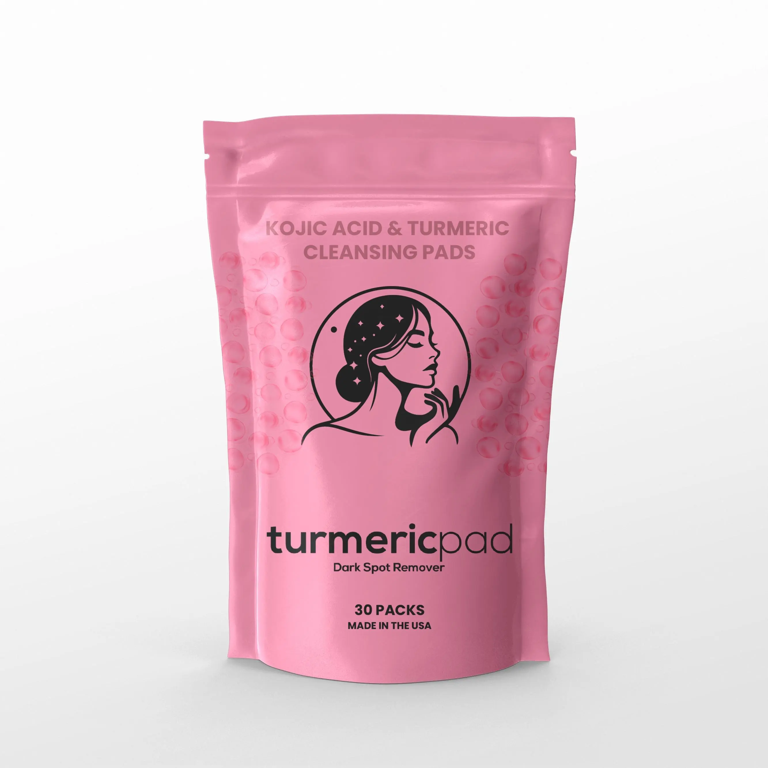 Kojic Acid & Turmeric Cleansing Pads | Turmeric Pad - Dark Spot Remover (30 Packs)
