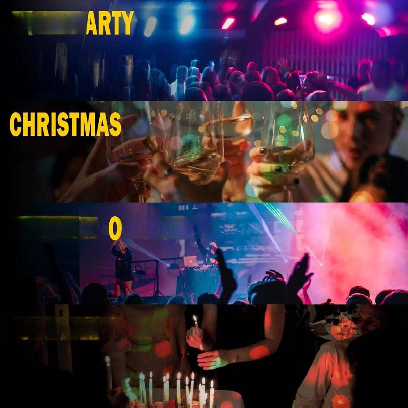 [2-Pack] Disco Ball Party Lights Sound Activated Remote Control, 12 Modes Stage DJ Strobe Lights for Halloween Party Decorations Birthday Christmas Home Room Dance Parties Glow Party Supplies