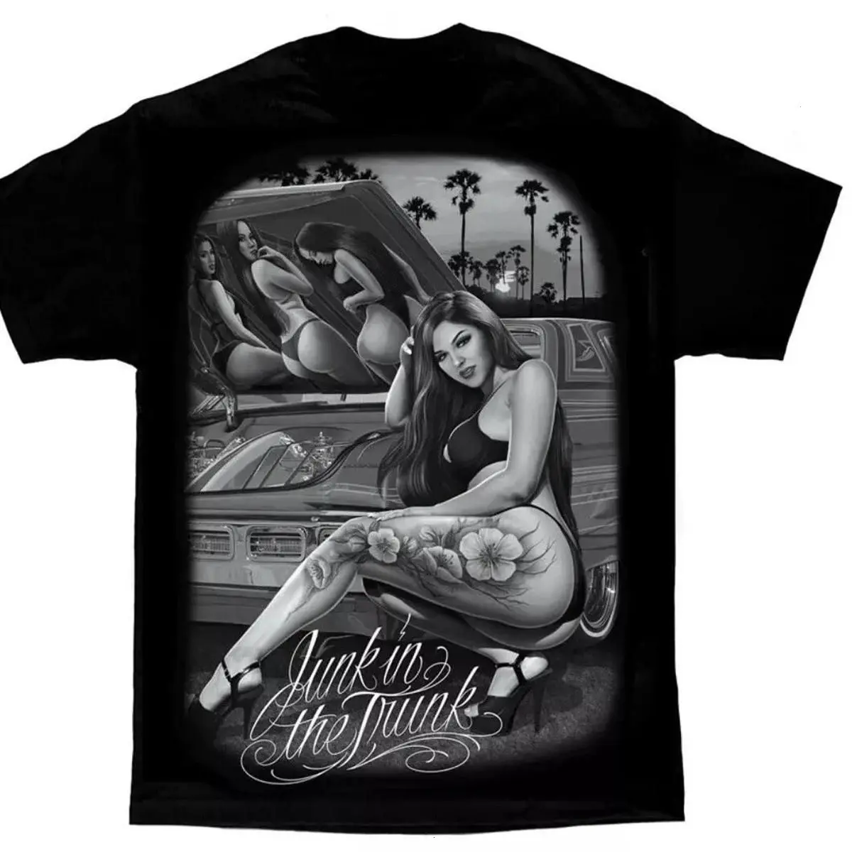 DGA David Gonzales Lowrider Chicano Cholo Viva Mexico T-shirt