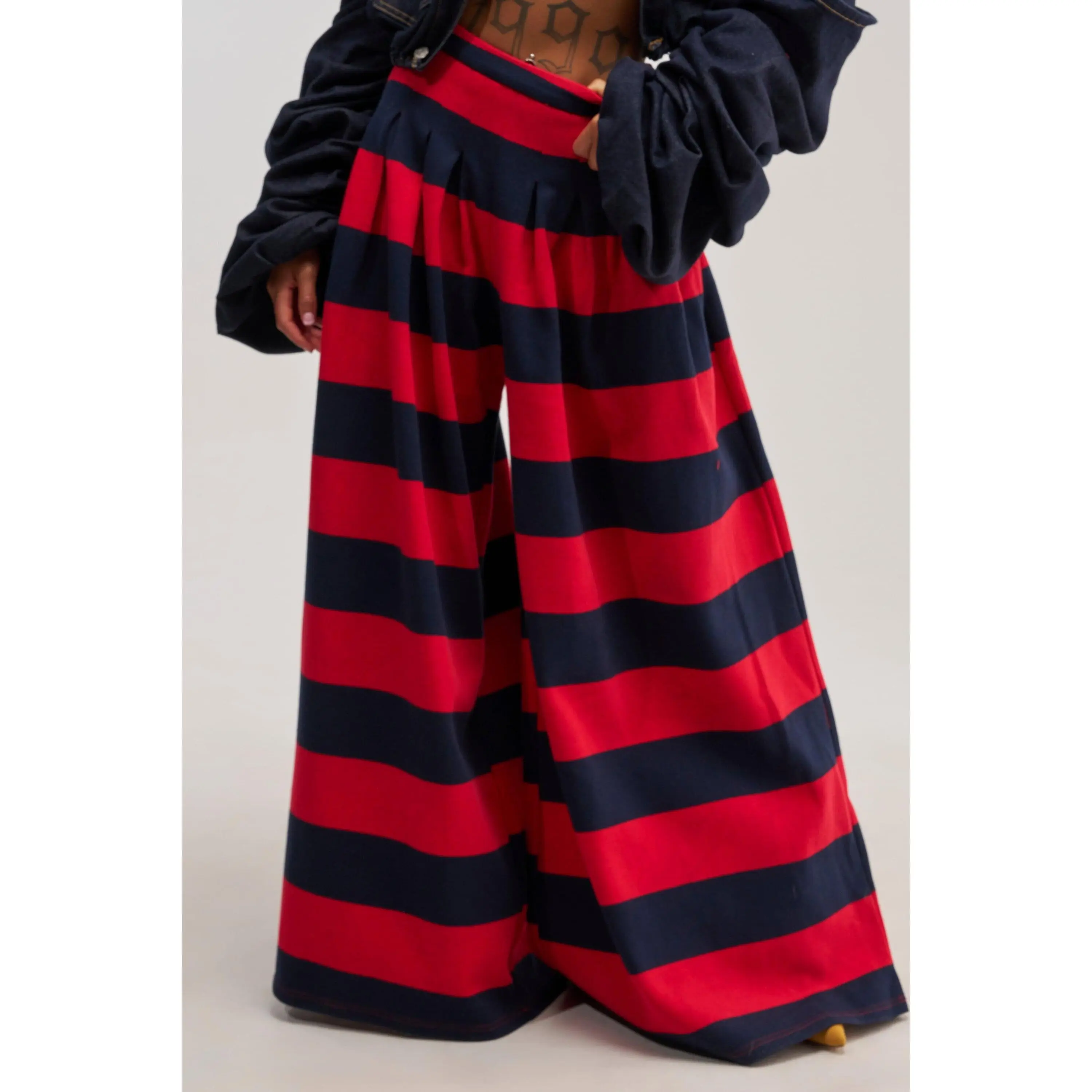 SILVER COAST RED STRIPE TROUSER
