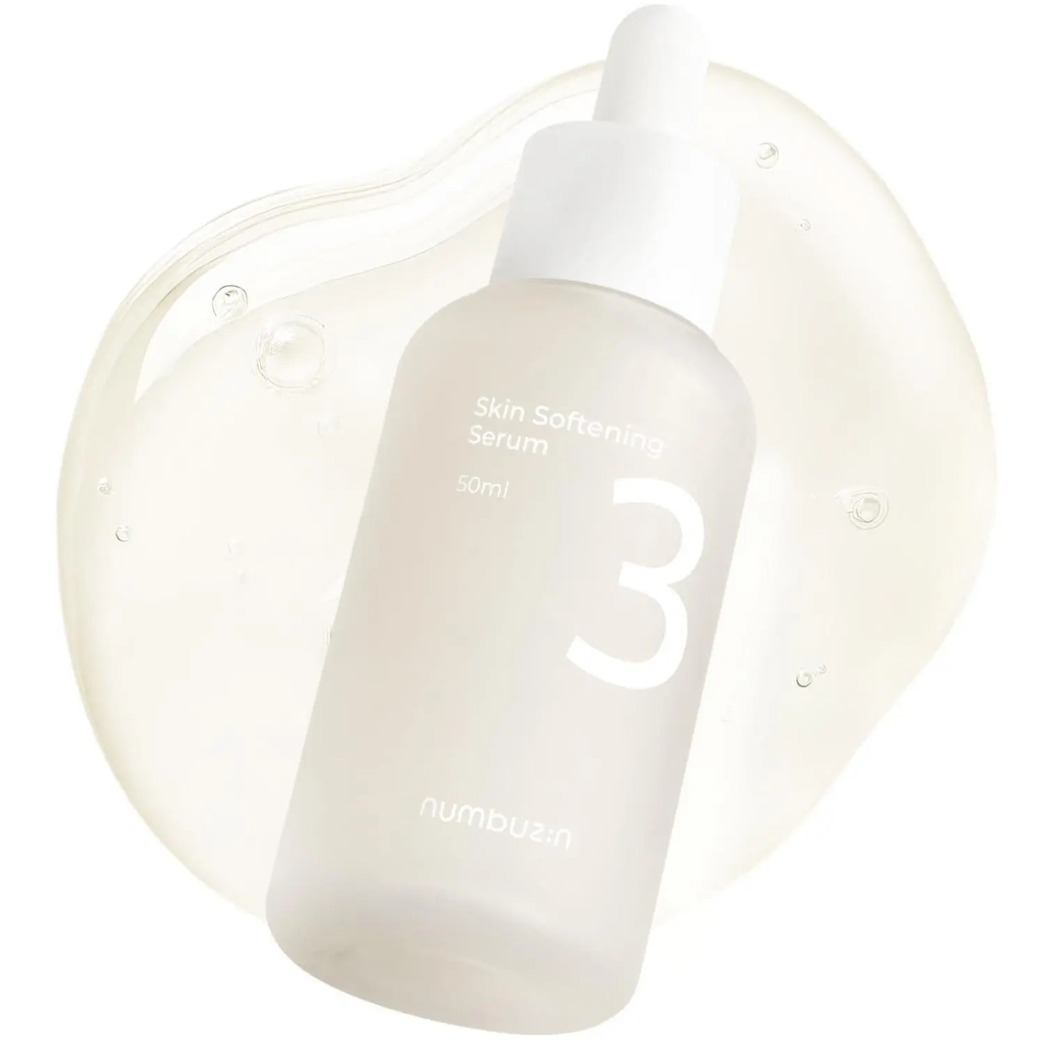 Numbuzin No.3 Skin Softening Serum Fermented for Texture Pores Bifida Galactomyces Niacinamide Adenosine Panthenol Fragrance-Free 1.69 fl oz 50ml