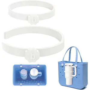 Cup Holder for Bogg Bag – Compatible with Stanley 30oz/40oz Tumblers, Adjustable Bogg Bag Accessories Insert, Drink Holder Compatible with Simply Southern & Simply Modern Tote Bags