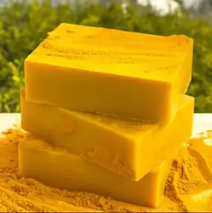 Unisex Turmeric & Kojic Acid Cleanser Soap 3-Pack, Natural Extract Glycerin Cleansing Bars for Daily Face & Body Moisturizing Skincare