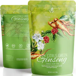 Gardenika Organic Ginseng Tea – Loose Leaf, Organic, Kosher, No Natural or Artificial Flavors – 4 oz