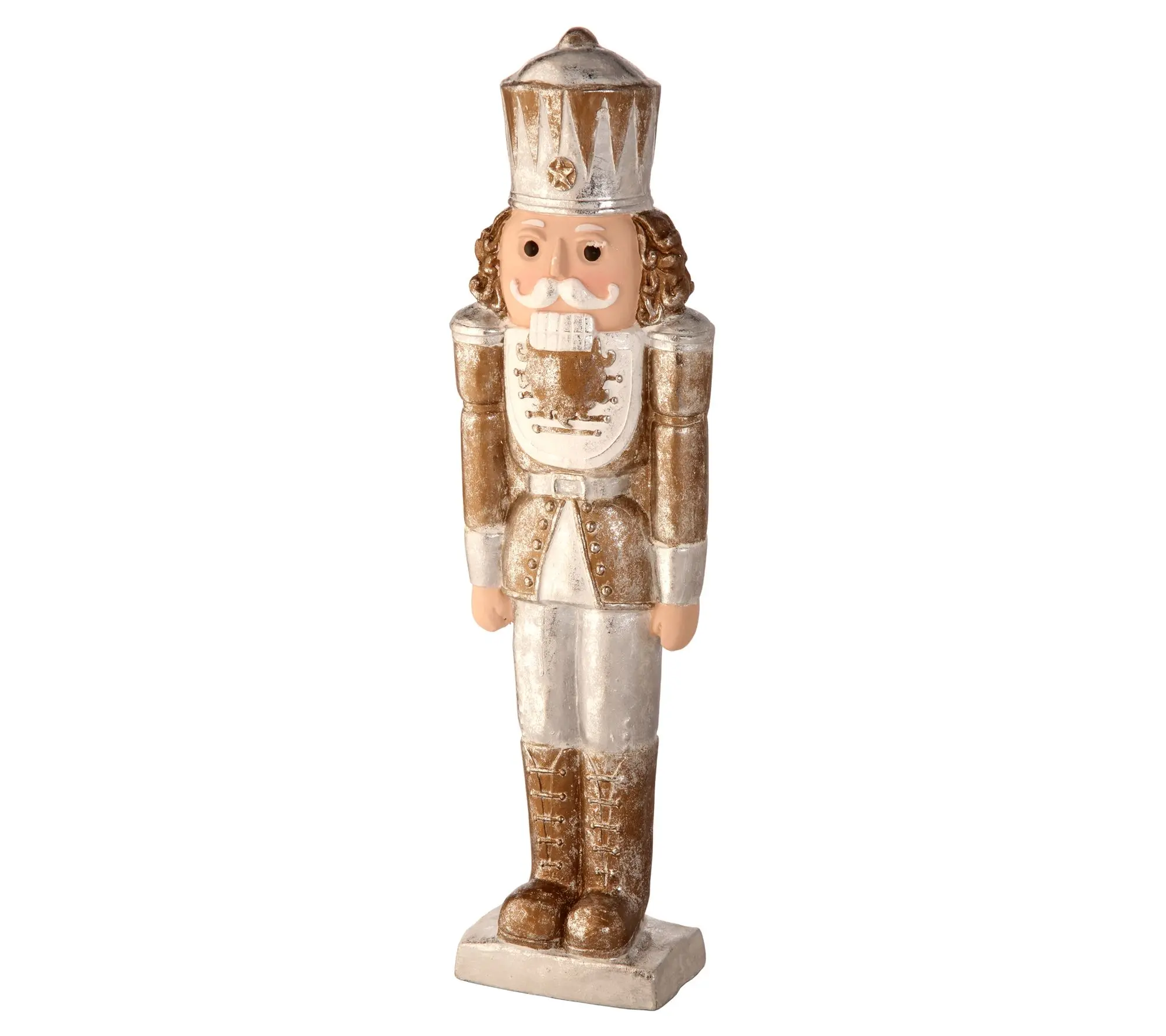 27" Gilded Nutcracker Soldier by Valerie