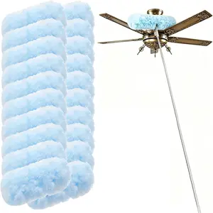 6 ft Extendable Handle with 20 Duster Refills, Heavy Duty Duster Refills Kit Compatible with  for Ceiling Fan , Cleaning, Dusting, Furniture, Blind, Hard-to-Reach Areas