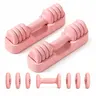 YOTTOY Women's 4-in-1 Adjustable Dumbbells (Set of 2) - 2-5 lb Each/10 lb Pair, Quick-Adjust Hand Weights with Soft Non-Slip Grip & Storage Base, Fitness Equipment for Arm Training Weight Lifting, Workout Sets Women for Fit at Home At-Home Gym Setup