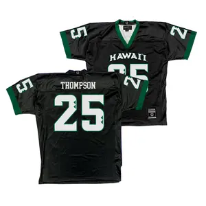 Hawaii Football Black Jersey - Matagi Thompson
