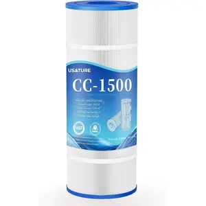CC1500 Pool Filter Cartridge Replacement for Hayward X-Stream CC1500, CCX1500RE, Pleatco PXST150, Unicel C-8316, Filbur FC-1286, 150 sq.ft Cartridge, L x OD: 23-1/4" x 8-15/16"