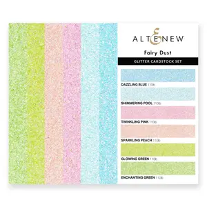 Glitter Gradient Cardstock Set - Fairy Dust (6 Colors, 24 sheets)