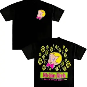 Richie Rich Money T-Shirt, Retro Cartoon Dollar Graphic Tee, Vintage Streetwear Unisex Top, Viral TikTok Shirt, richie rich shirt
