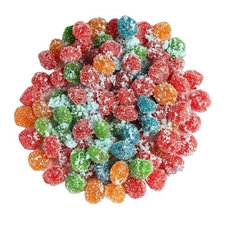 Mama V’s Extreme Sour Blue Raspberry Blasts Gushers – TikTok’s #1 Viral Extreme Sour Candy Fruit Flavored Juicy Candy