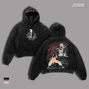 Aang And Zuko Avatar Vintage Washed T-Shirt & Hoodie, Avatar The Last Airbender Dual Element Fire And Air Bending Graphic, Balance And Destiny Anime Oversized Streetwear, Elemental Spirit Retro Design