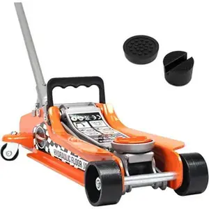 2.5 Ton Steel Floor Jack, Low Profile Hydraulic Racing Floor Jack with Single Lift Pump, Lifting Range 3-3/8" - 14-15/16"