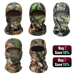 5-Pack Tactical Camo Balaclava Set - UV Protection Face Mask & Neck Gaiter | Breathable Full Face Cover for Hunting, Fishing, Cycling & Outdoor Sports - Unisex