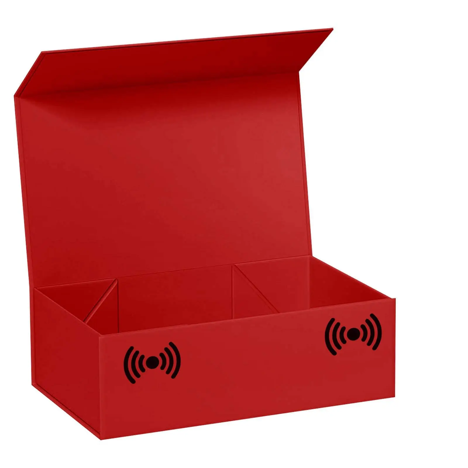 Red Gift Box with Lids,10.7'x7'x2.8' Premium Packaging Luxury Red Gift Box with Card for Bridesmaid Box, Graduation, Christmas, Wedding, Birthday, Party