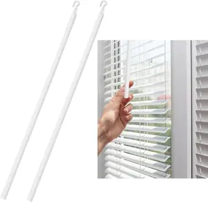 Detachable Blind Rods Blind Wands Replacement with Hook 24 Inches Blinds Handle Replacement 2 Pcs Window Blinds Wand Replacement Khakho