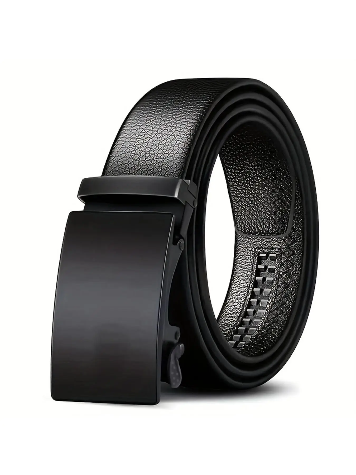 Men's Classic Business Texture Belt, Casual Fashion Versatile Automatic Buckle Belt, Fashion Casual Pu Leather Belt