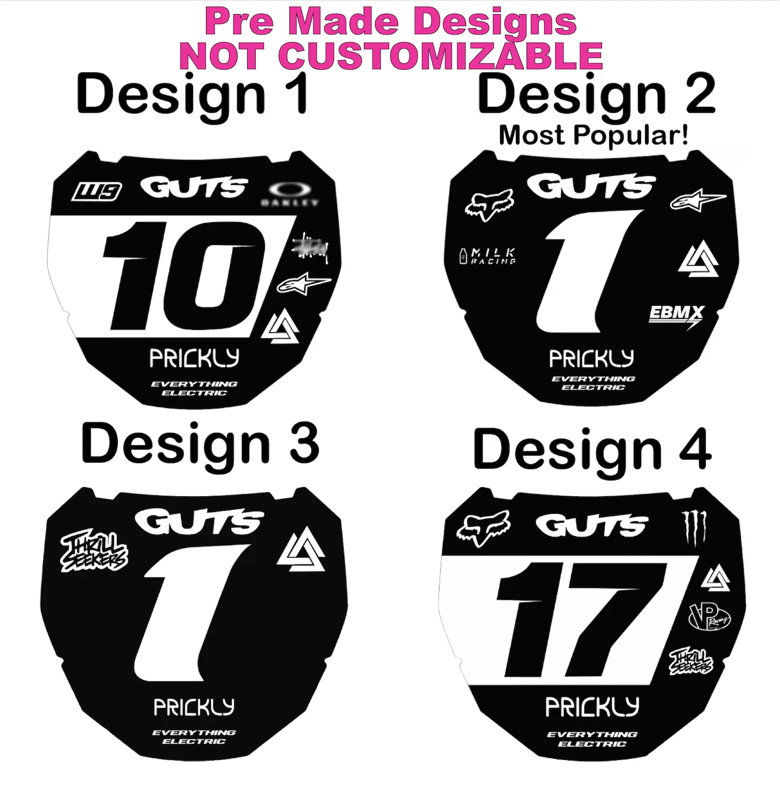Front Number ODI Decal