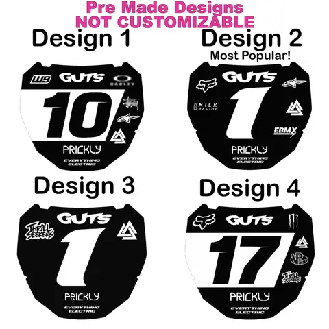 Front Number ODI Decal