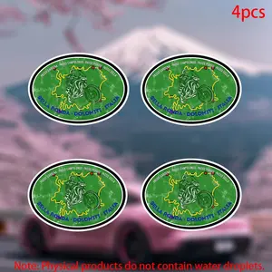 4pcs Sella Ronda Dolomites Italian Stickers, Durable Vinyl Adhesive for Car Doors Windows Laptops Furniture Bumpers, Decorative Decals